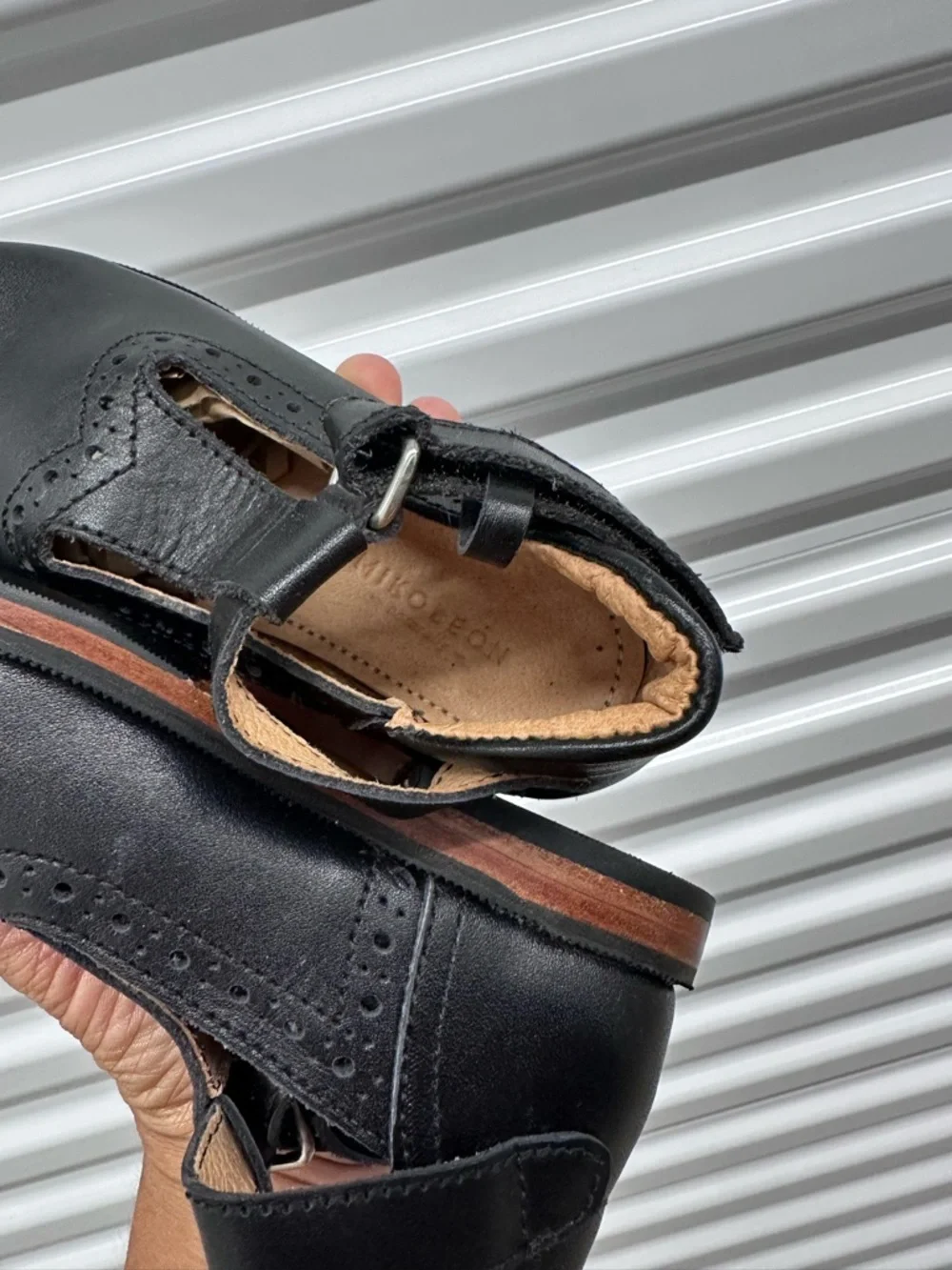 Girls Black Mary Jane Dress Shoes with Velcro Strap
